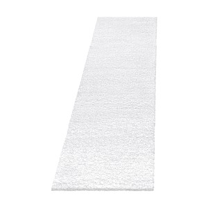 Weißer Ayyildiz Hochflorteppich Fluffy, 80x150 cm. Shaggy Teppich für Wohnräume.