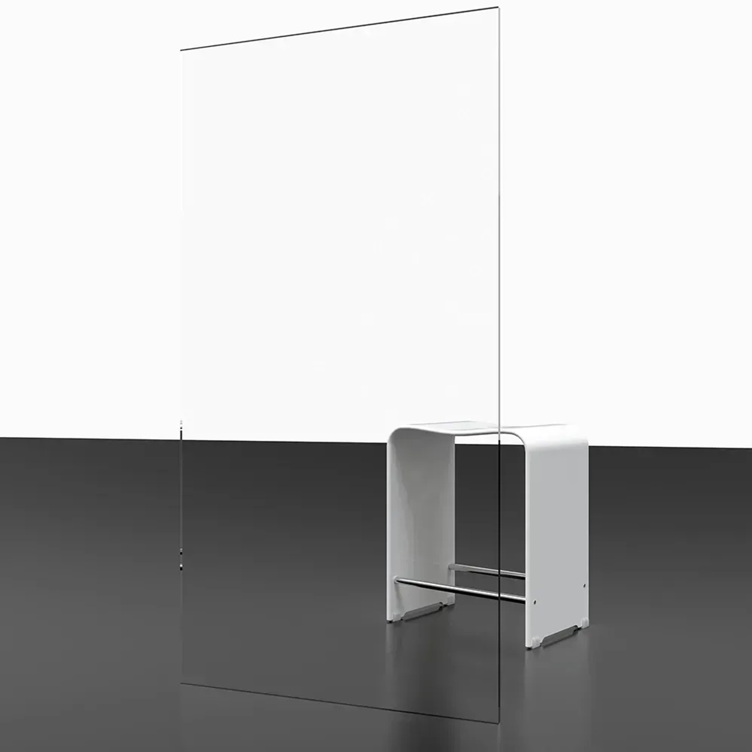Schulte MasterClass Drehtür mit Seitenteil, 90x200 cm, Chromoptik für Nische.