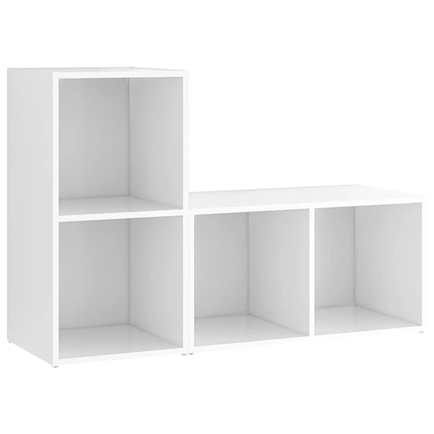 vidaXL TV-Schränke 2 Stk Weiß 72x35x36,5 cm Holzwerkstoff 3079943