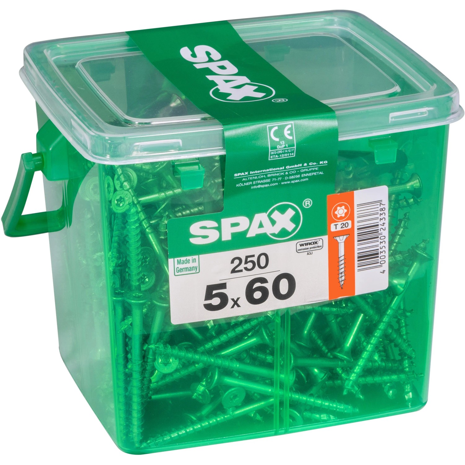 Spax Senkkopf Universalschraube T-Star plus-Antrieb Ø 5 mm x 60 mm 250 Stück