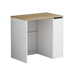 Weißer Vicco Waschmaschinenschrank Viktor (94x89 cm) mit drei Fächern.