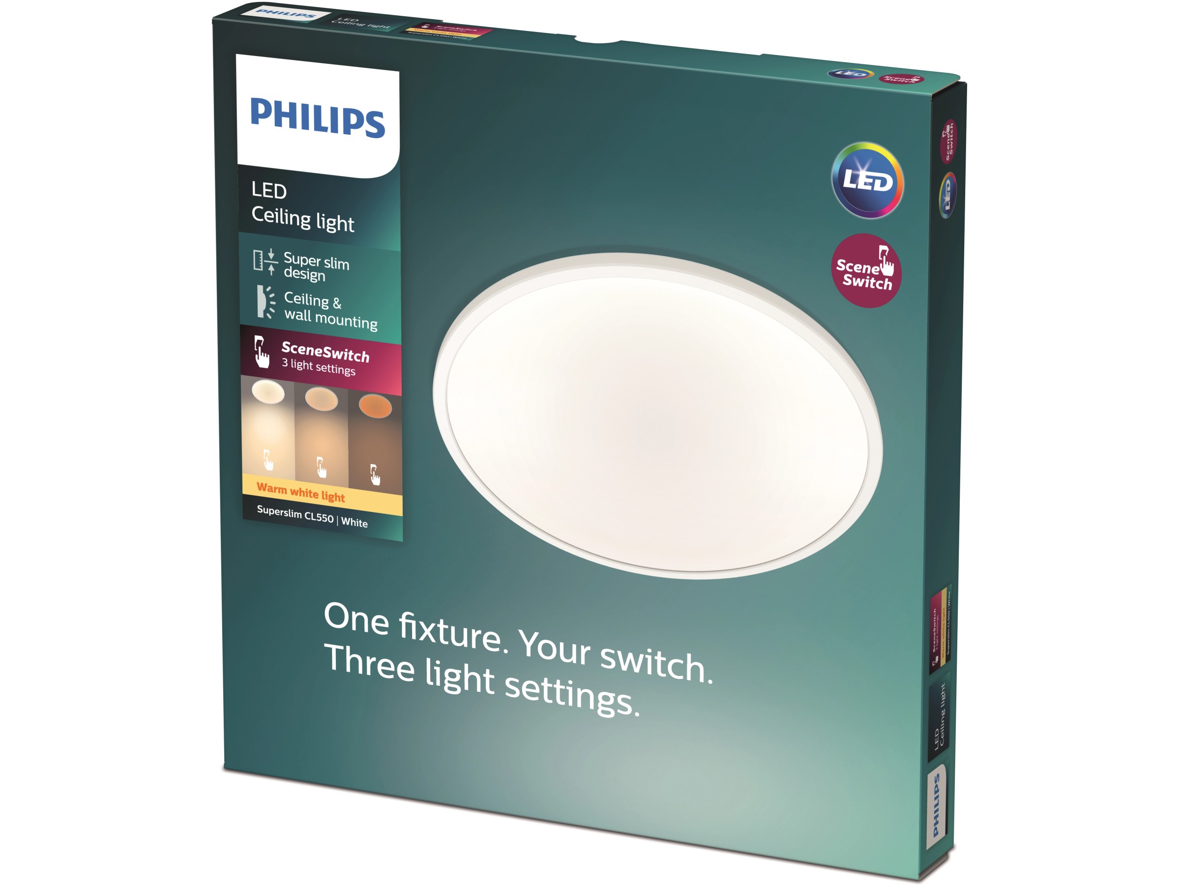 Philips LED Panel Superslim 3 in 1 SceneSwitch 15 W 1300 lm 2700 K WeiB kaufen bei OBI