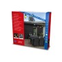 Verpackung der Konstsmide LED-Party-Lichterkette mit Dimmer, pastellfarbene Leuchtmittel, 14,5 m Länge.