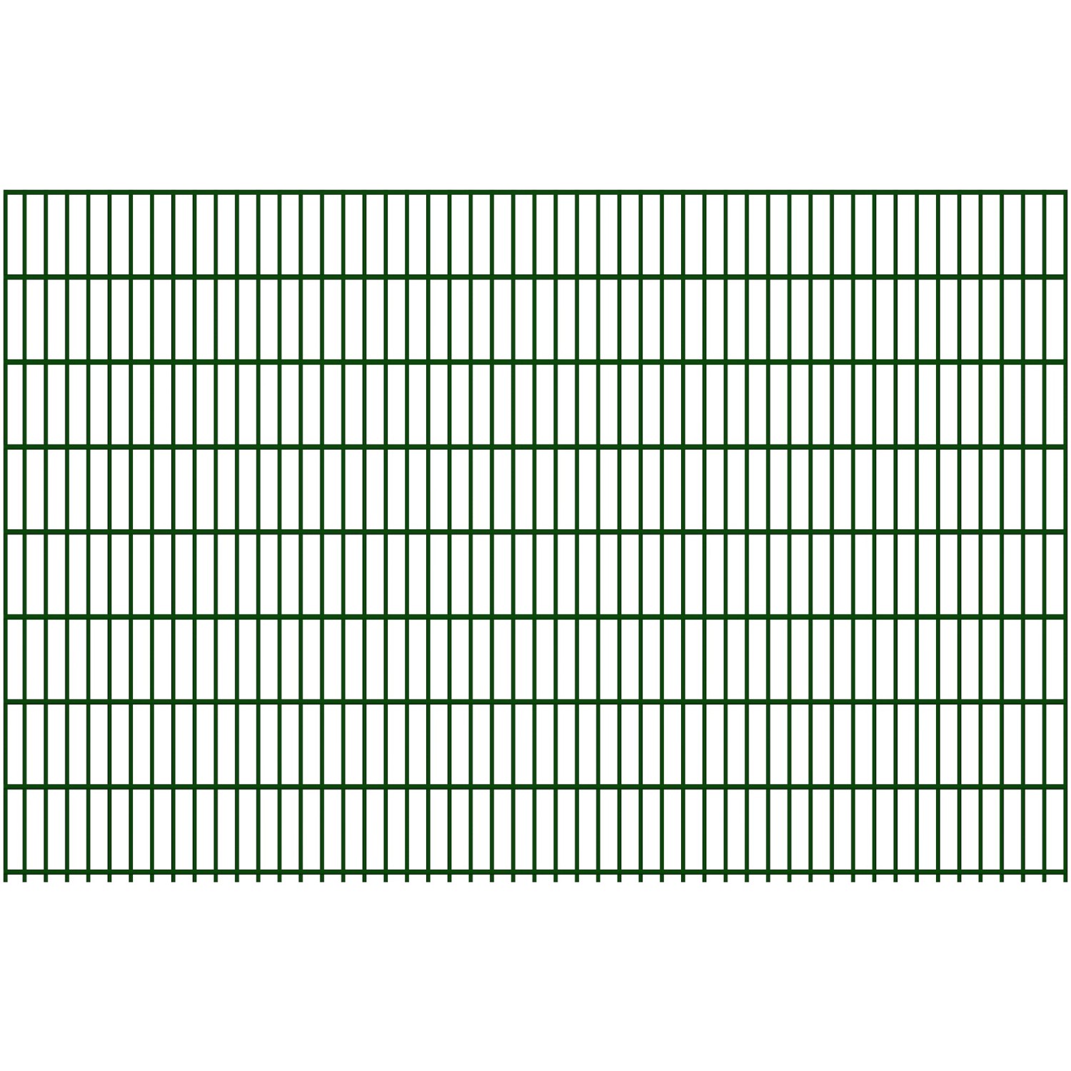 Doppelstabmatte 8/6/8 mm Moosgrün 250 cm x 163 cm günstig online kaufen