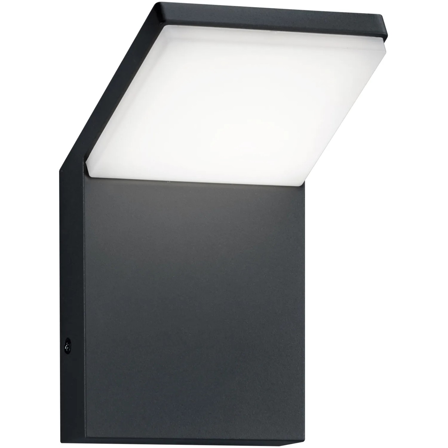 LED Wandleuchte in Anthrazit und Weiß 9W 900lm IP54 ohne Bewegungsmelder