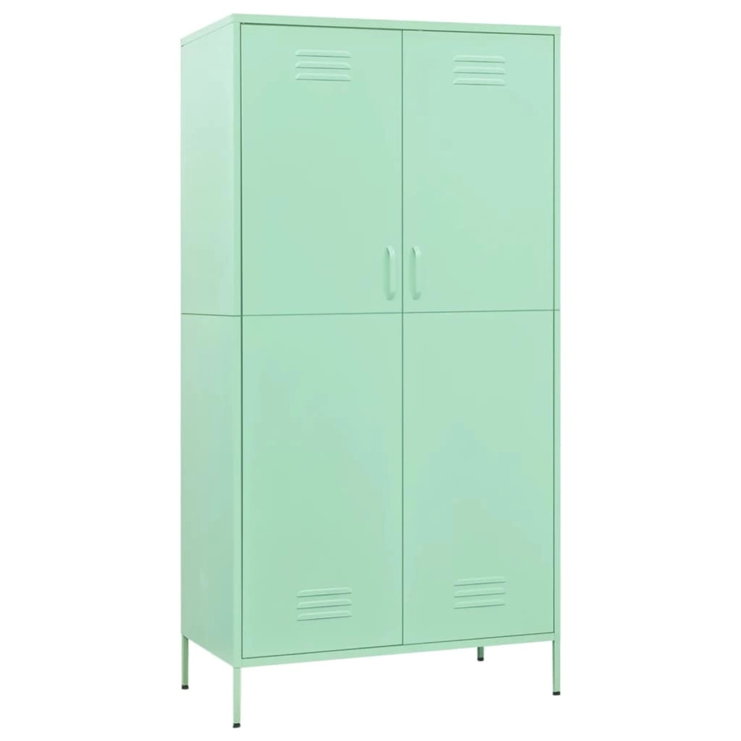 vidaXL Kleiderschrank Minzgrün 90x50x180 cm Stahl günstig online kaufen