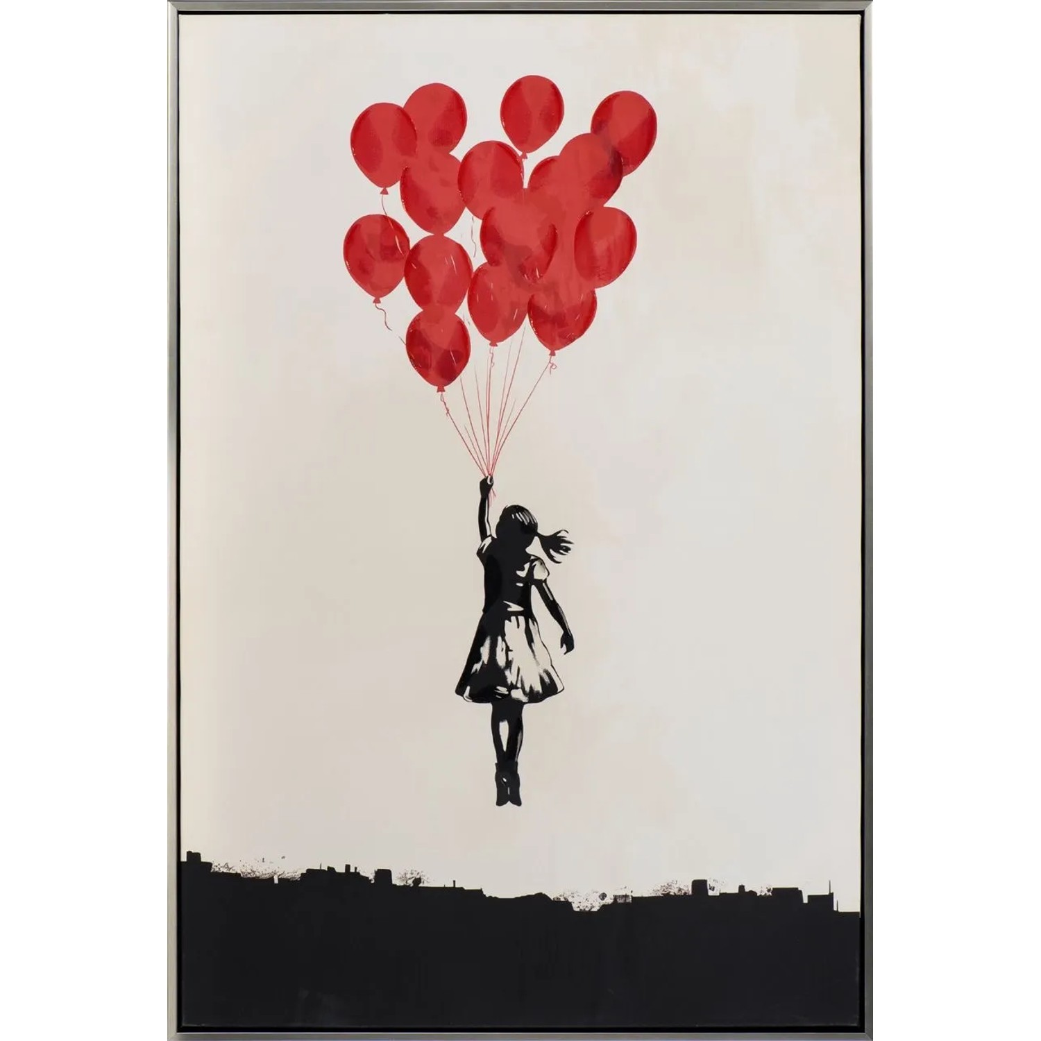 Art Universe Leinwandbild Flying Balloon Girl 60 x 90 cm