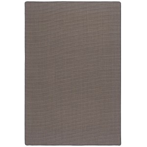 Quadratischer, anthrazitfarbener Snapstyle Sisal Teppich Natur, 100x100 cm.