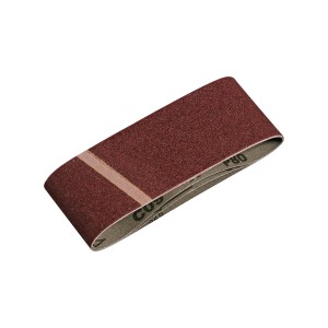 LUX Schleifband K80, 75x457mm, für Bandschleifer. Zum Schleifen von Holz, Metall und Farbe.