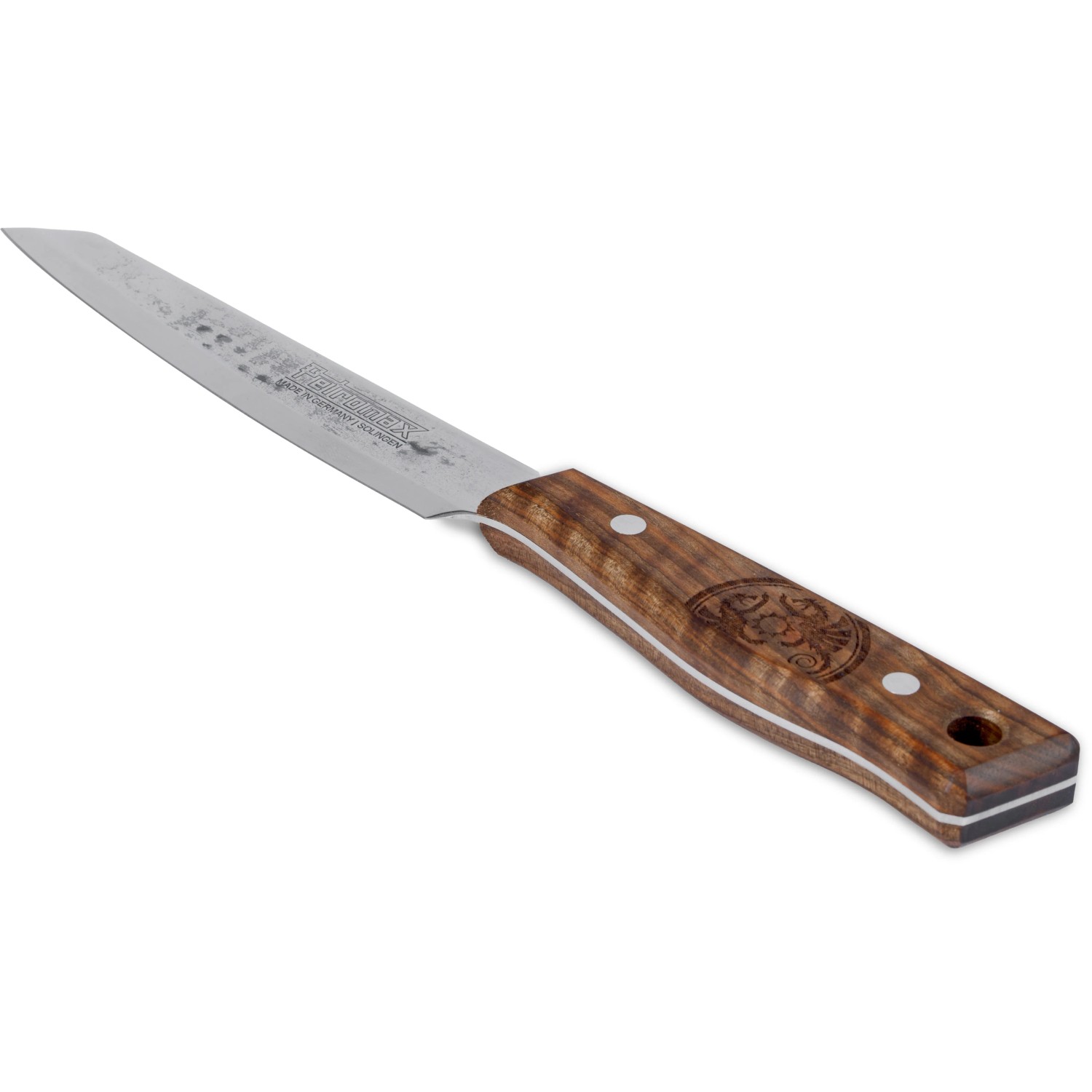 Petromax Allzweckmesser mit 14cm Klinge und Walnussholzgriff, ein Grillutensil.