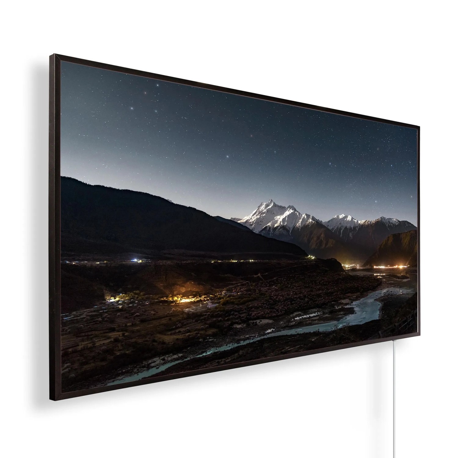 Könighaus Infrarotheizung Panorama Berg Tal Sternenhimmel 450 W