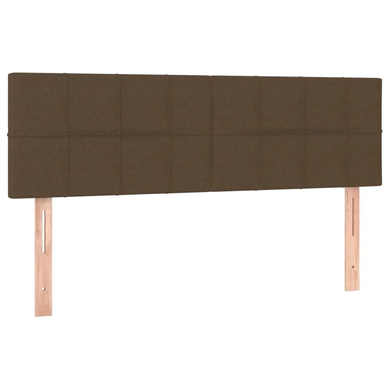vidaXL Kopfteile 2 Stk Dunkelbraun 72x5x78/88 cm Stoff 346049