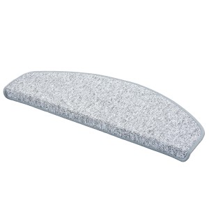 Pergamon Trend Stufenmatte Strong, 15er-Set, silbergrau, 24x65cm. Schützt Treppen, bietet Halt.