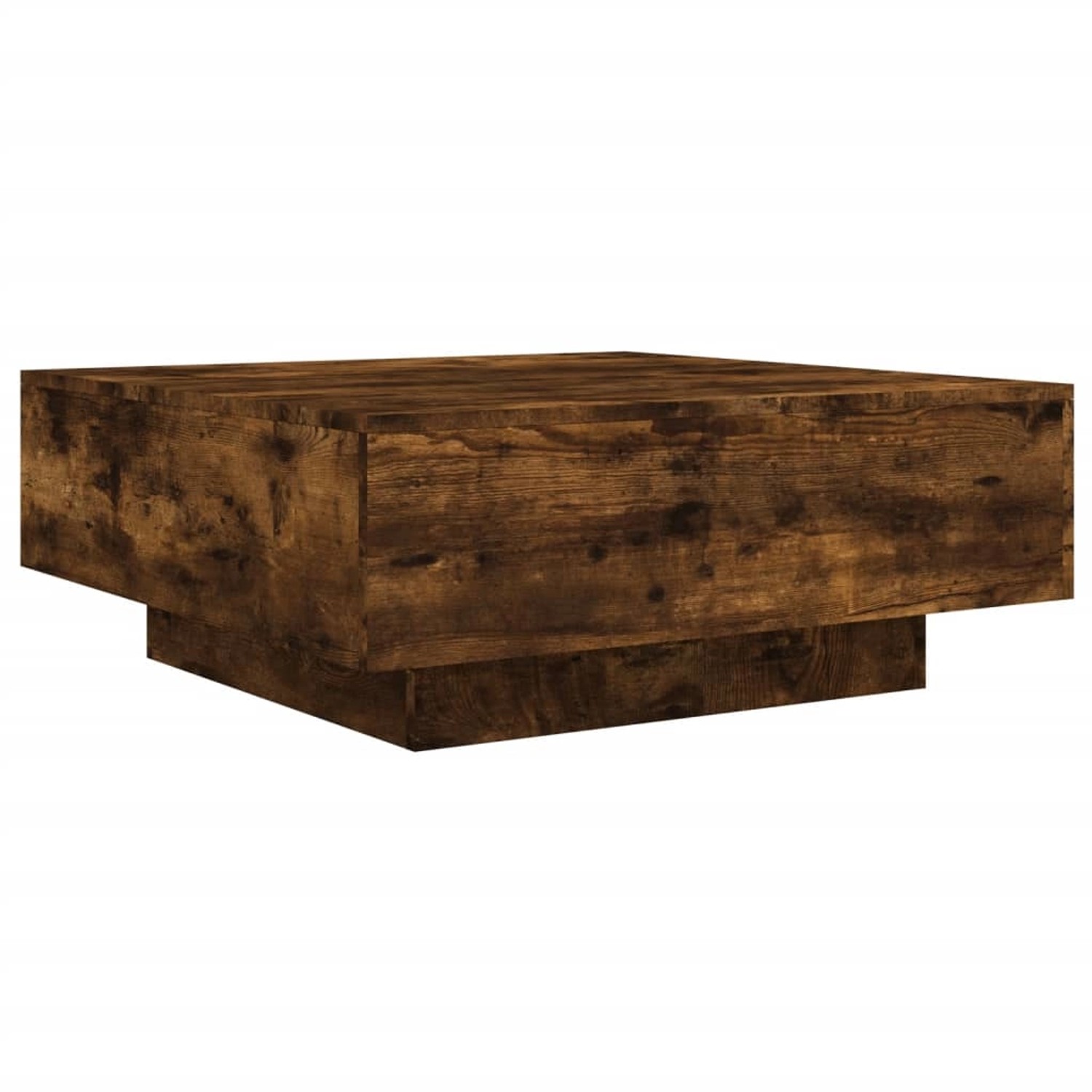 vidaXL Couchtisch mit LED-Leuchten Räuchereiche 80x80x31 cm 836592 günstig online kaufen