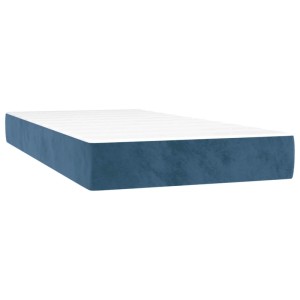 Blaue vidaXL Taschenfederkernmatratze für Kinder, 80x160 cm, Samt.