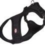 Schwarzes Trixie Touren-Geschirr Comfort Soft für Hunde, Größe S-M (35-60 cm).