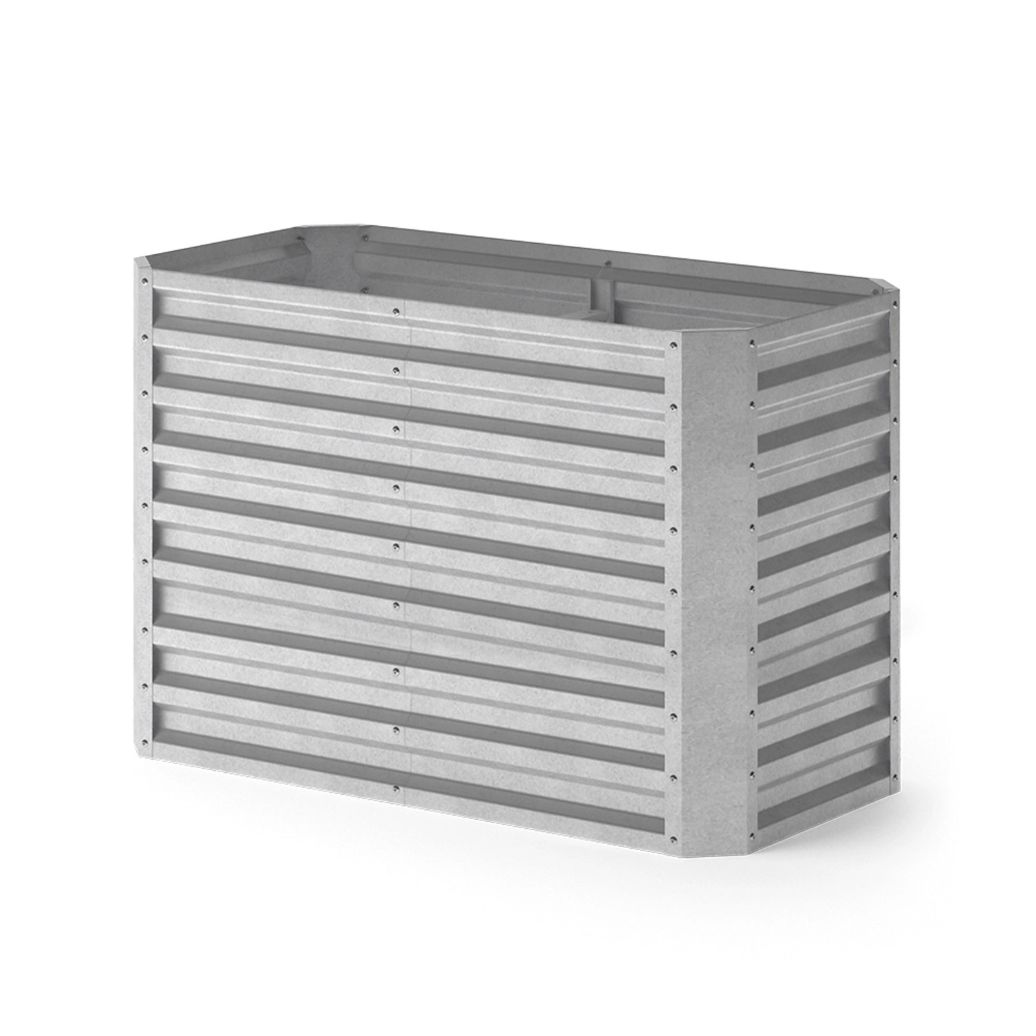 OK-Living Hochbeet Silber 120 x 60 cm Opt 2