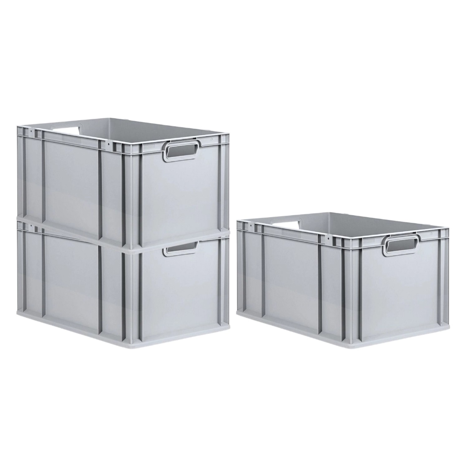 PROREGAL SuperSparSet 3x Eurobox NextGen Grip HxBxT 32 x 40 x 60 cm 65 Liter