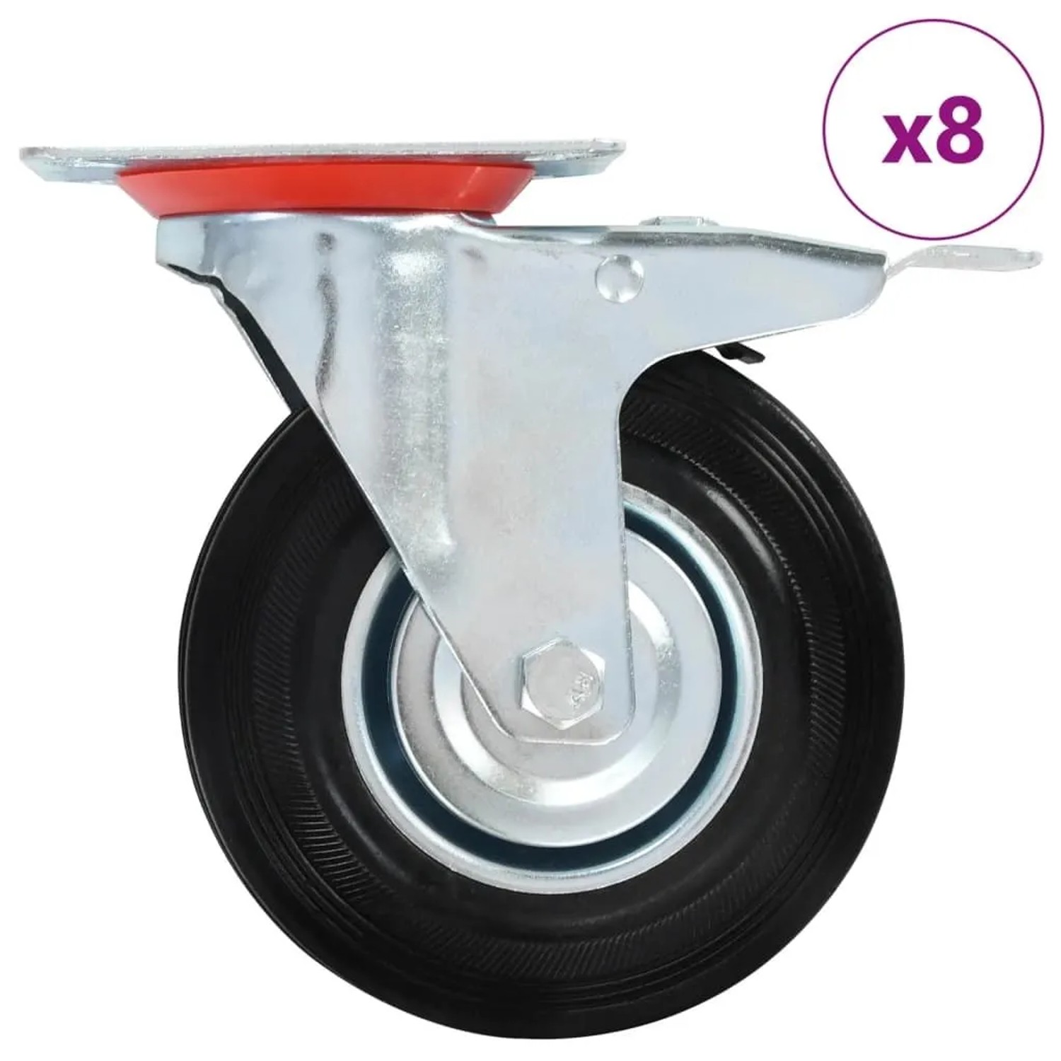 vidaXL 8 Stk Lenkrollen 125 mm 277976
