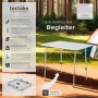 Tectake Campingtisch Julian, klappbar, grau, mit MDF-Platte, ideal für Camping & Outdoor.
