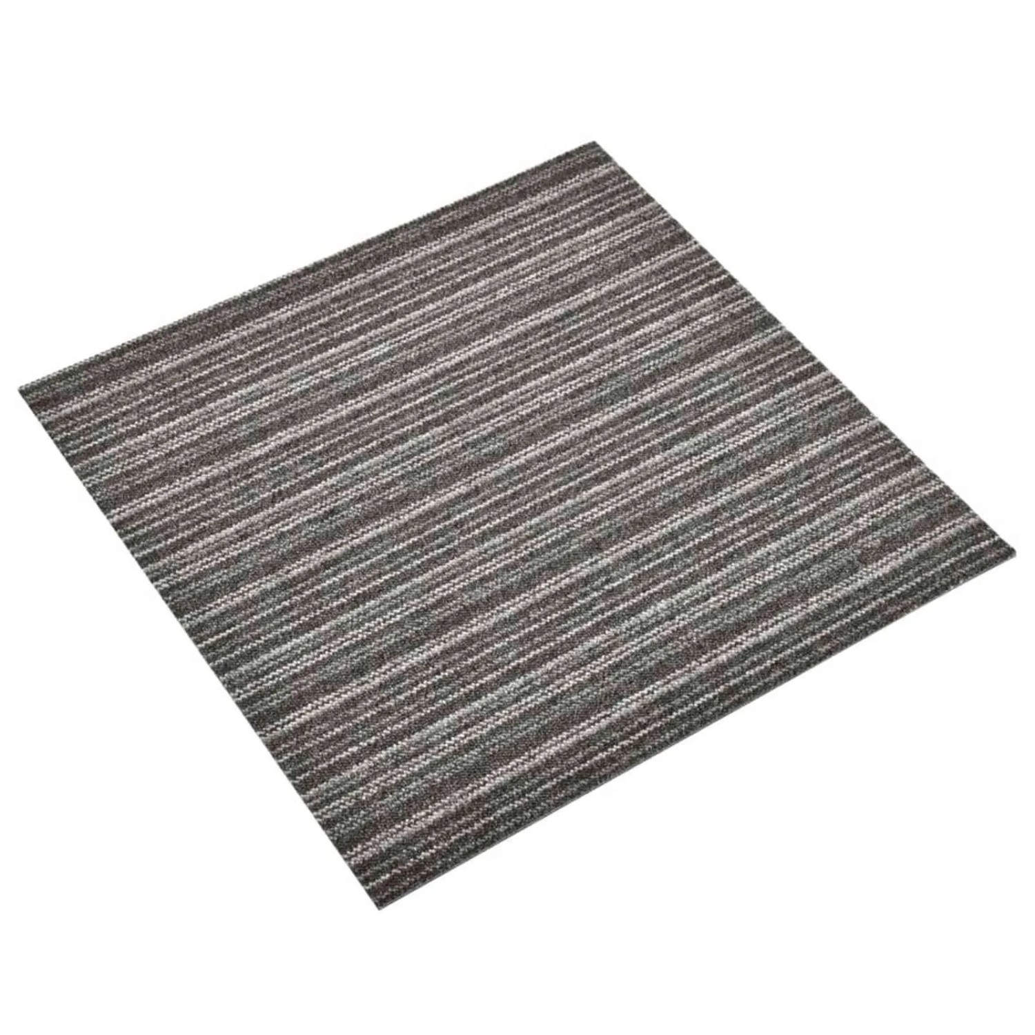 vidaXL Teppich 20 Stk Gestreiftes Anthrazit 50 x 50 cm 42046745