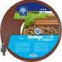 LUX Sprühschlauch Classic 15m, brauner Gartenschlauch für ober- und unterirdische Bewässerung.