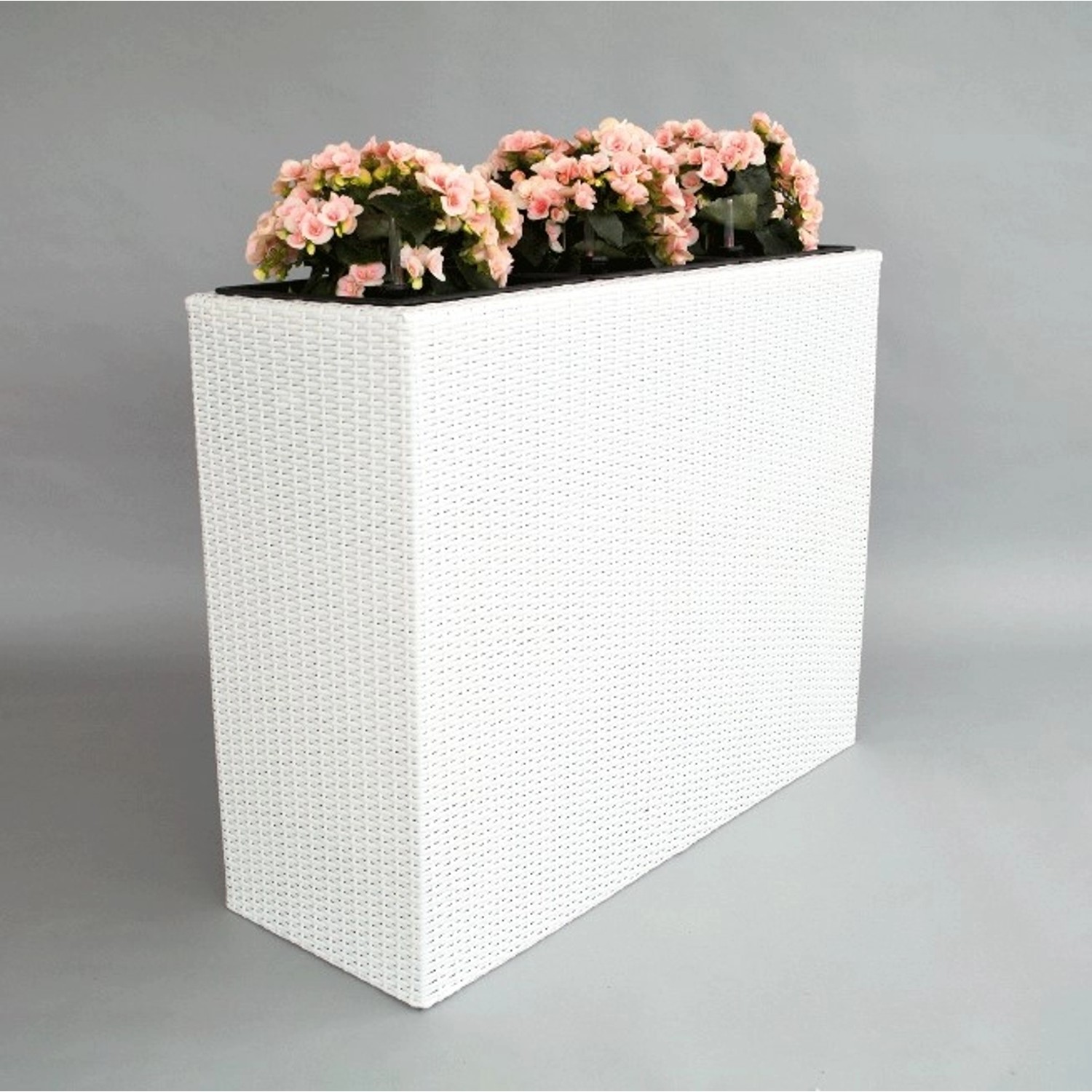 Elegant Einrichten Pflanzkübel XXL Polyrattan Raumteiler Rechteckig 82x30x8 günstig online kaufen