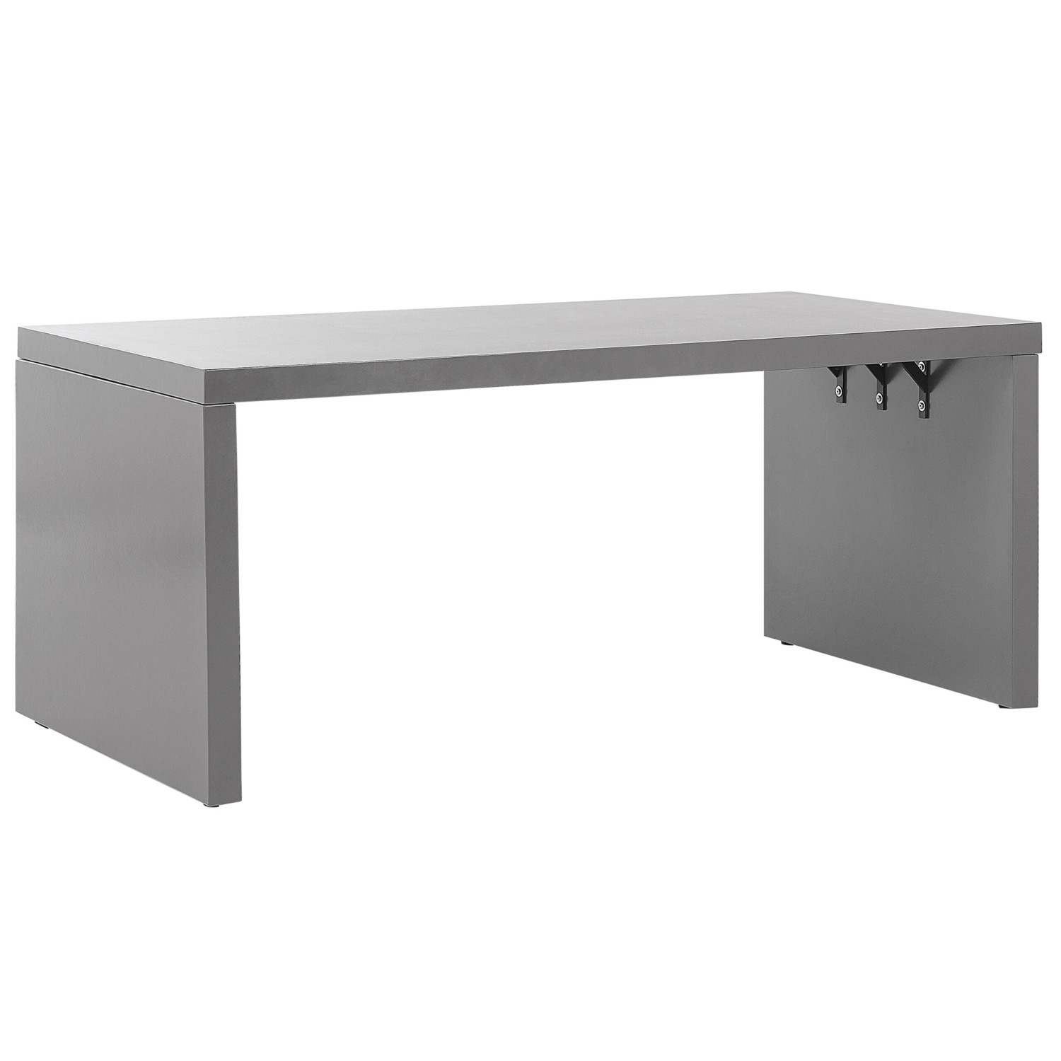 Beliani Gartentisch TARANTO Grau 90x108x78 günstig online kaufen