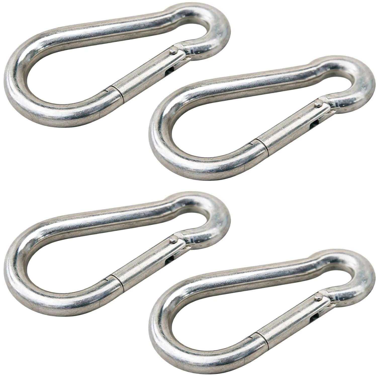 vasalat Set Karabiner-Set DIN 5299C 8x80 mm Groß bis 230 kg 4 Stück