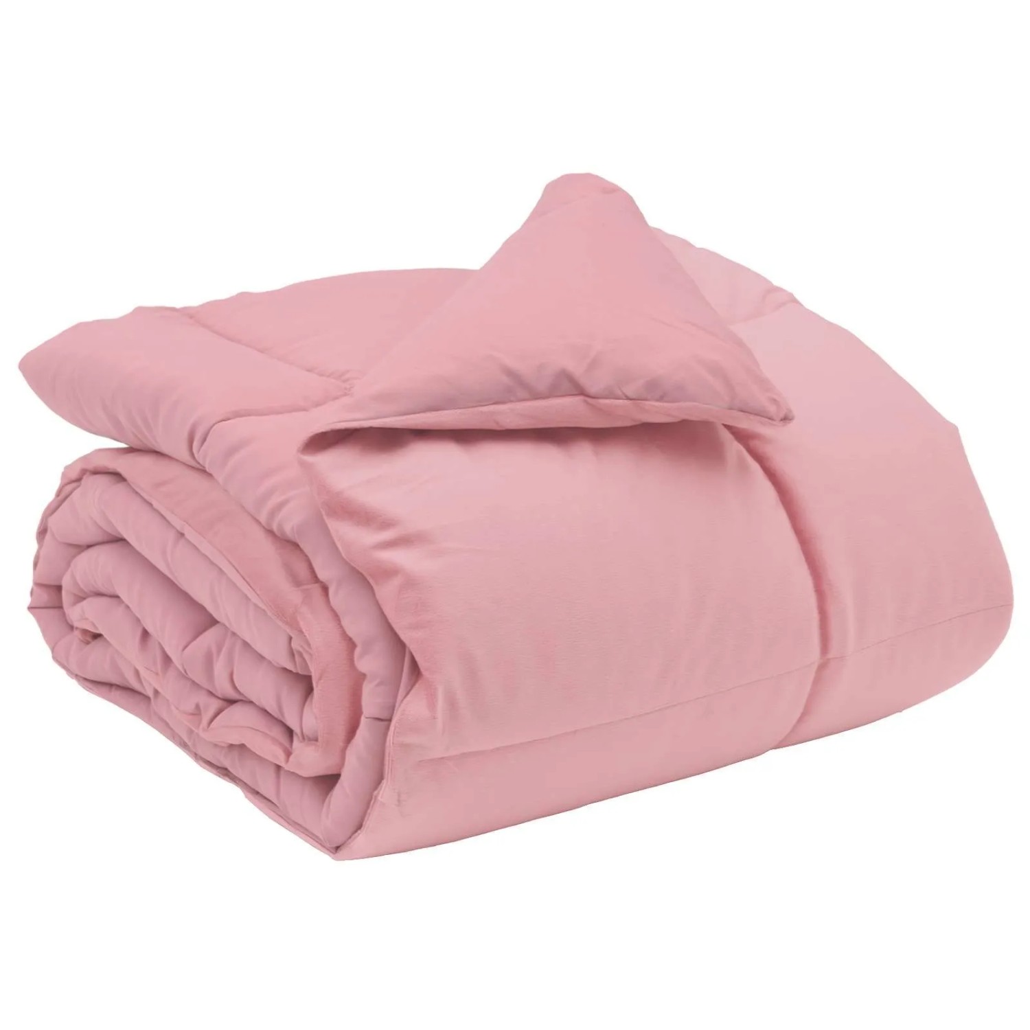 vidaXL Winterbettdecke Gepolstert Rosa 135 x 220 cm Mikrofaser 42026114