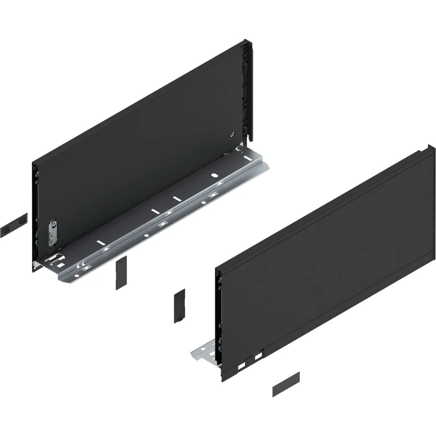 Blum Zarge Legrabox Pure Höhe C Nennlänge 400 mm Carbonschwarz Matt