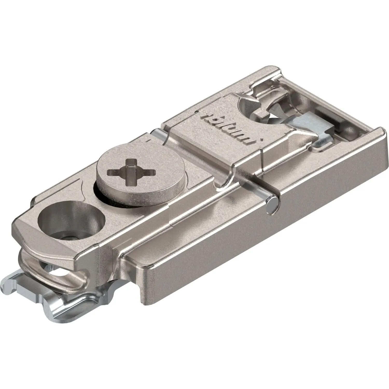 Blum Exzenter-Montageplatte Clip Gerade Zink Schrauben Distanz 0 mm