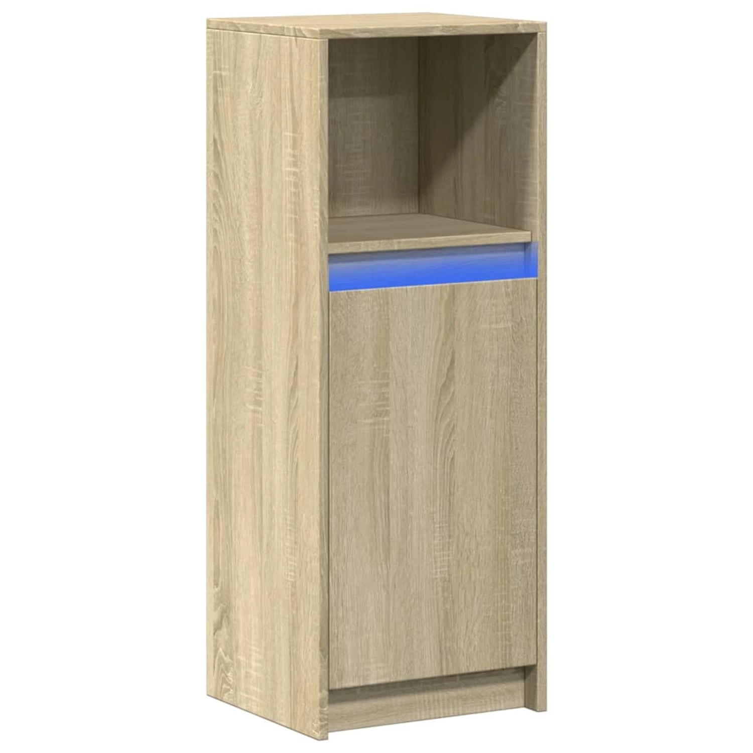 vidaXL LED-Sideboard Sonoma-Eiche 38x34x100 cm Holzwerkstoff 852168
