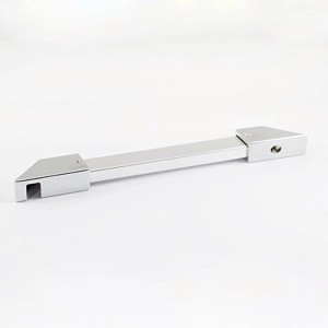 Detailaufnahme: Chromfarbige Haltestange für Breuer Runddusche Radius 55 Panorama.