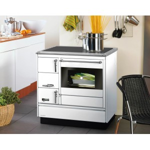 Justus Küchenofen Linz II Stahl Weiß 7 kW