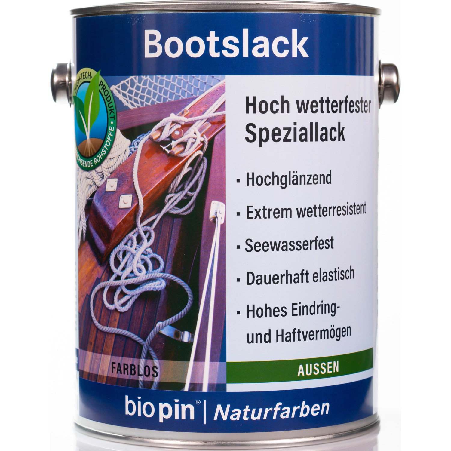 Biopin Marine Bootslack Farblos hochglänzend 2,5 l