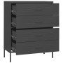 vidaXL Kommode Anthrazit 80x35x101,5 cm Stahl 336204_6