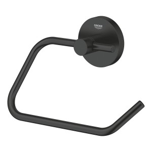 Grohe QuickFix Toilettenpapierhalter Start, matt schwarz, zur Wandmontage im Badezimmer.