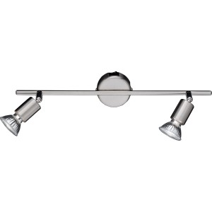 Wofi Nini Spot 2er, Nickel matt, dreh- und schwenkbare LED-Strahler für Wand- oder Deckenmontage.