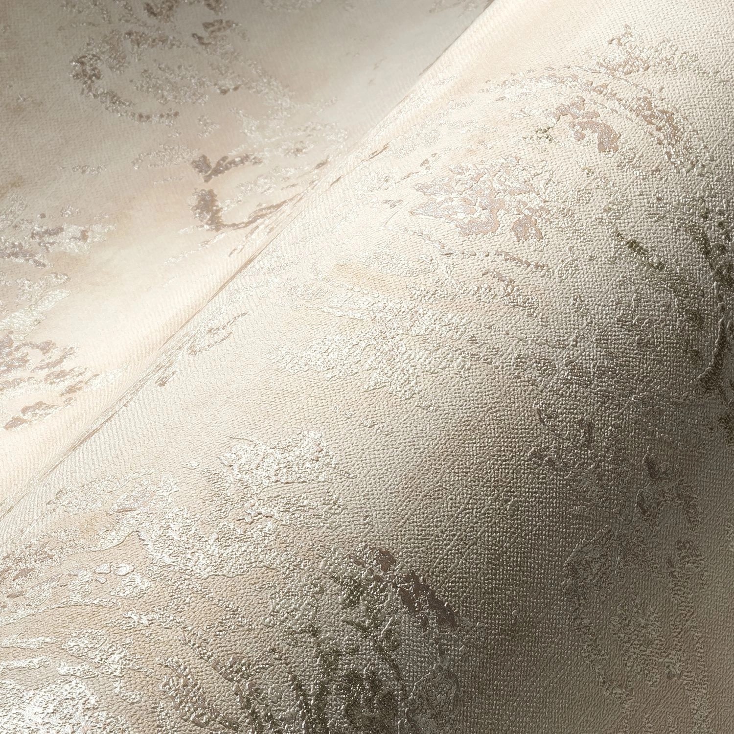 Livingwalls Tapete Barockmuster Beige und Rosa 53 cm x 10,05 m AS 