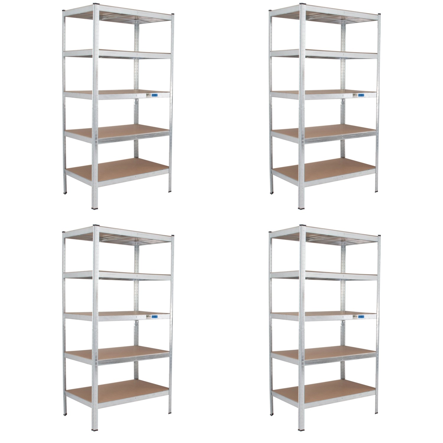 TRUTZHOLM 4x Schwerlastregal 180x90x60cm Lagerregal Traglast 875 kg günstig online kaufen