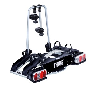 Thule Euroway G2 Fahrradträger für Anhängerkupplung, silber und schwarz.