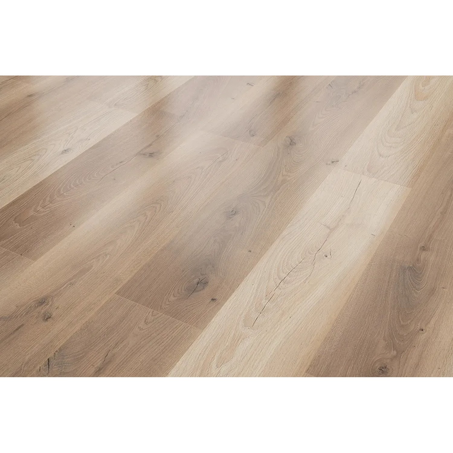 Classen Laminat 8 mm, wasserfest, Eiche hellbraun. Laminatboden in Holzoptik.