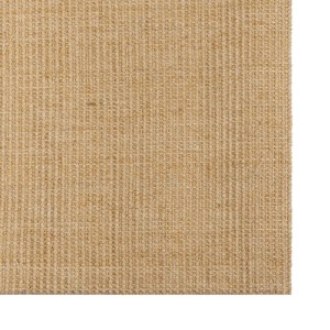 Quadratischer, naturfarbener Sisal Teppich, 100x100 cm, Detailansicht der Textur.