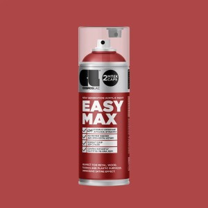 COSMOS LAC EASYMAX Sprühlack Matt mit Extrem Hoher Deckkraft Spraydosen Sprühfarbe DIY Lack RAL 3020 Rot