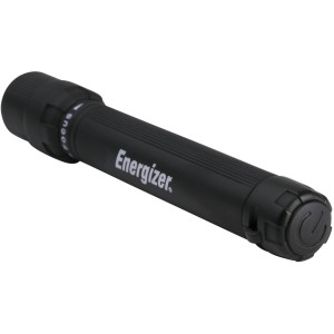 Schwarze Energizer X-Focus Taschenlampe mit Strahlfokussierung.