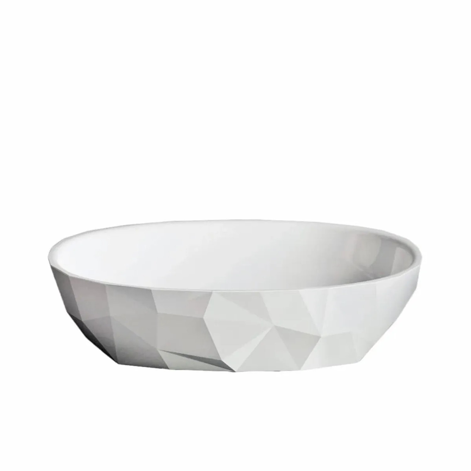 Swiss Aqua Technologies Aufsatzwaschbecken Waschschale 56x37CM Ohne Hahnloch und Überlauf Weiß