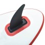 vidaXL Aufblasbares SUP-Board mit Segel Set Rot und Weiß 92209_7
