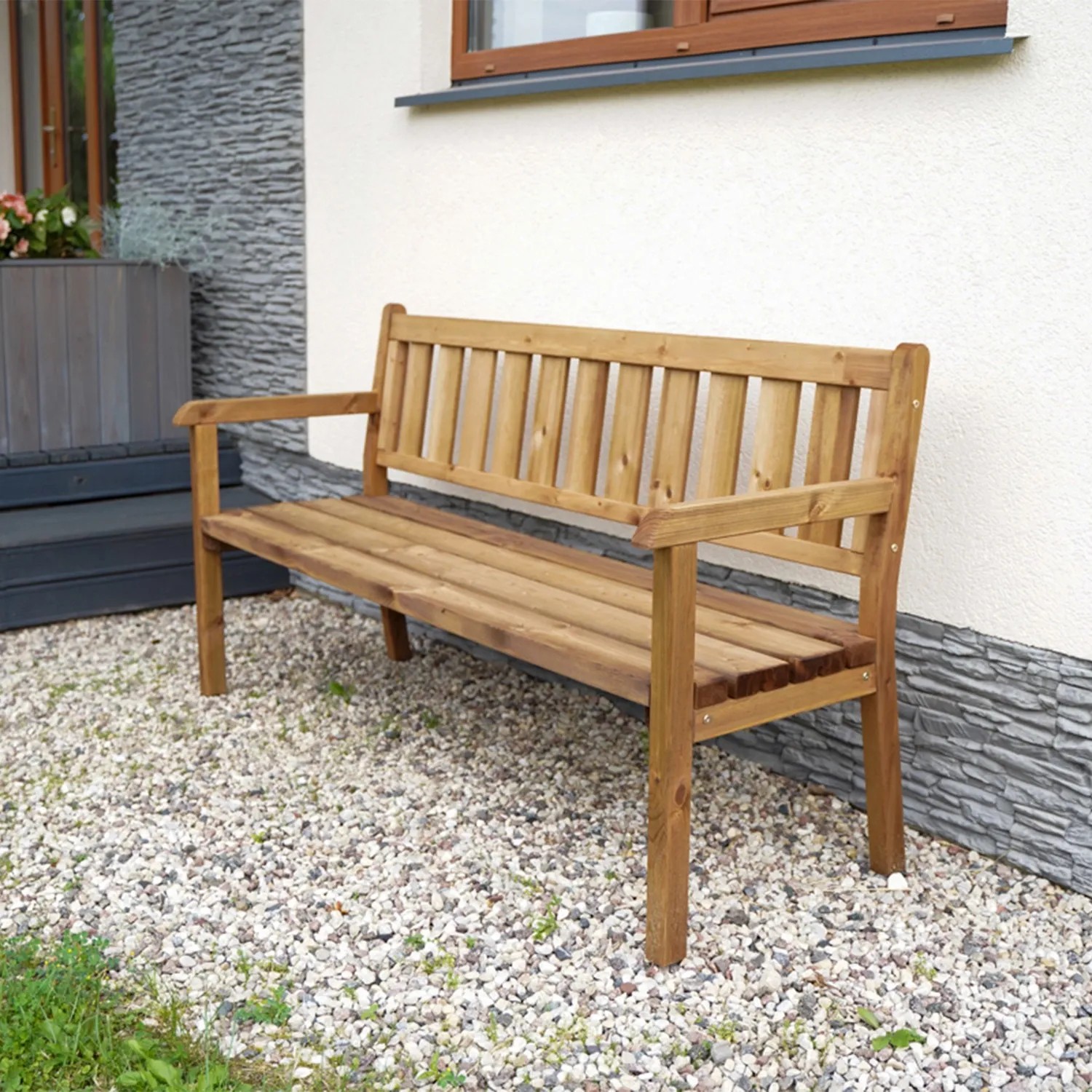 Xpnit Bankkissen Dick – 170x50 Cm, 8 Cm Stark, Baumwolle, Rutschfest, Für Gartenbank & Outdoor