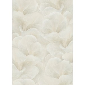 Beige Vliestapete mit floralem Muster und Glanzeffekt aus der Kollektion Fashion for Walls.